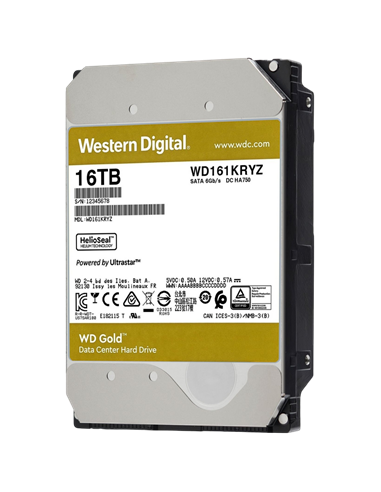 Жесткий диск Western Digital WD Gold, 3.5", 16 ТБ <WD161KRYZ>