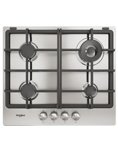 Газовая варочная панель Whirlpool TKRL 661 IX, Нержавеющая сталь