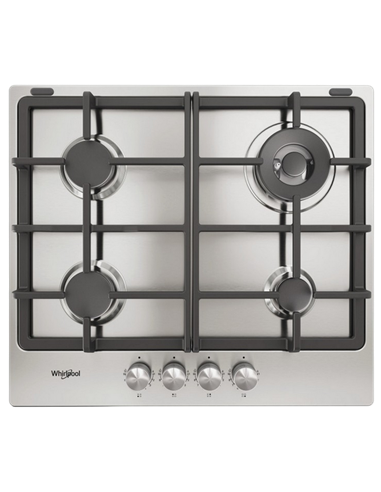 Plită pe gaz Whirlpool TKRL 661 IX, Oțel inoxidabil