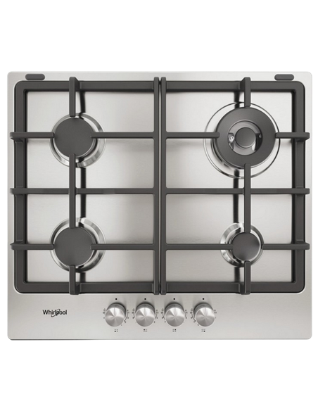 Газовая варочная панель Whirlpool TKRL 661 IX, Нержавеющая сталь