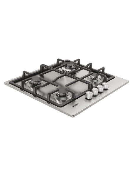 Plită pe gaz Whirlpool TKRL 661 IX, Oțel inoxidabil