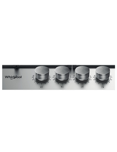 Plită pe gaz Whirlpool TKRL 661 IX, Oțel inoxidabil