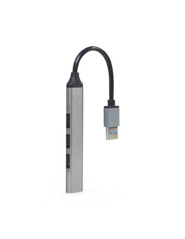 USB-концентратор Gembird UHB-U3P1U2P3-02, Серебристый