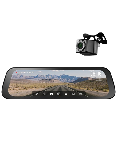 Set Dash Cam față și spate 70mai S500, Negru