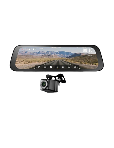 Set Dash Cam față și spate 70mai S500, Negru