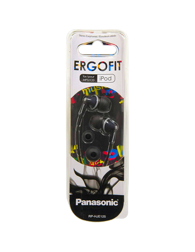 Căști Panasonic RP-HJE125E, Negru