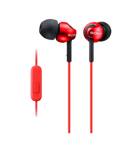 Căști SONY MDR-EX110AP, Roșu