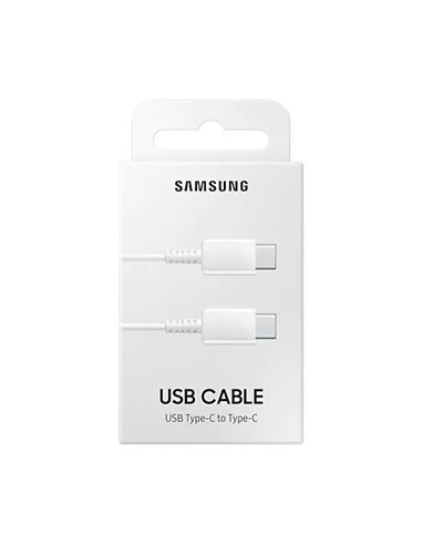 Зарядный кабель Samsung EP-DA705BWRGRU, USB Type-C/USB Type-C, 1м, Белый