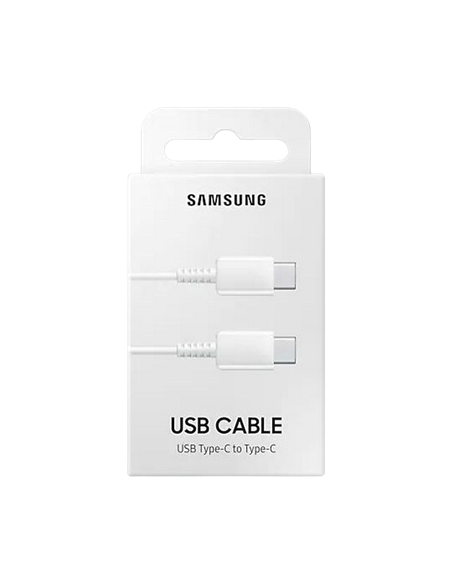Cablu de încărcare Samsung EP-DA705BWRGRU, USB Type-C/USB Type-C, 1m, Alb Cablu de încărcare Samsung EP-DA705BWRGRU, USB Type-C/USB Type-C, 1m, Alb