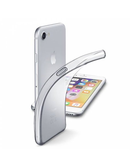 Чехол Cellularline Fine - iPhone SE (2020)/8/7, Прозрачный Чехол Cellularline Fine - iPhone SE (2020)/8/7, Прозрачный