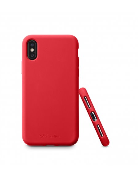 Husă Cellularline Sensation - iPhone XS/X, Roșu