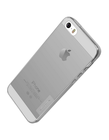 Husă Nillkin iPhone SE/5S/5 - Ultra thin TPU - Nature, Gri