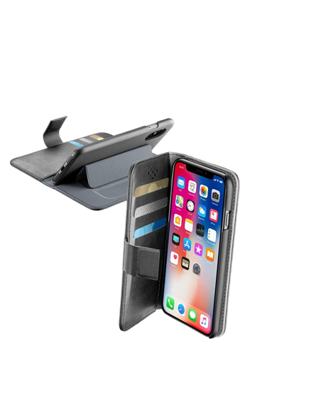 Чехол книжка Cellularline iPhone XS/X - Case, Чёрный