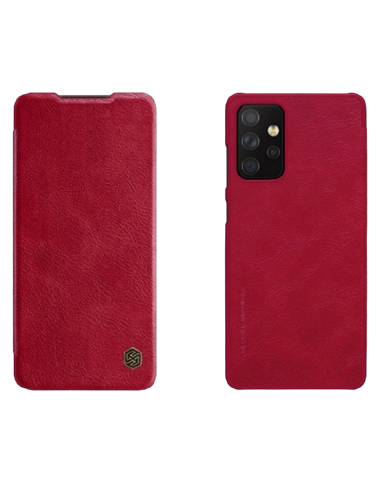 Husă tip carte Nillkin Galaxy A72 - Qin LC, Roșu