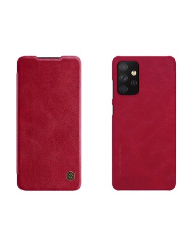 Husă tip carte Nillkin Galaxy A72 - Qin LC, Roșu