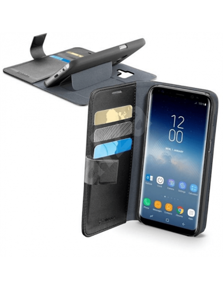 Husă tip carte Cellularline Book Agenda - Galaxy S9+, Negru Husă tip carte Cellularline Book Agenda - Galaxy S9+, Negru