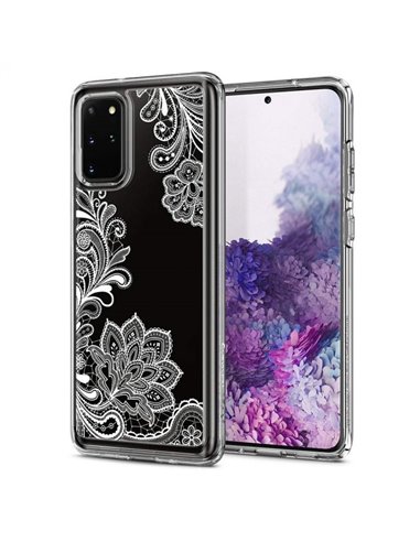 Чехол Spigen Ciel Galaxy S20+, Белая Мандала