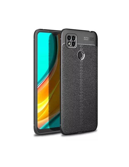 Husă Xcover RedMi 9C - Leather, Negru