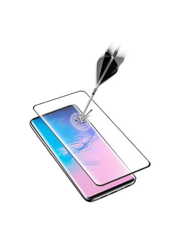Защитное стекло Cellularline Impact Glass Curved- Galaxy S20, Чёрный