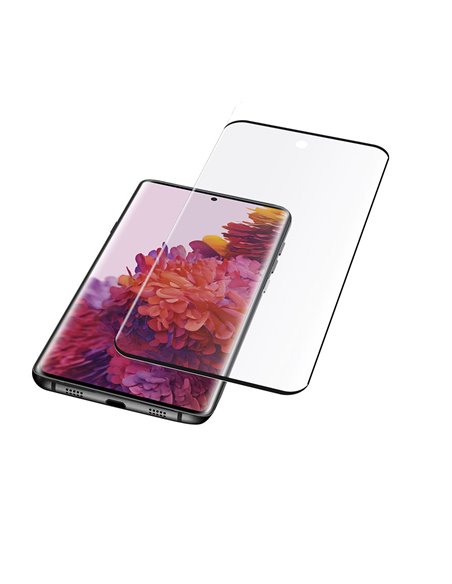Защитное стекло Cellularline Impact Glass Curved - Galaxy S21 Ultra, Чёрный