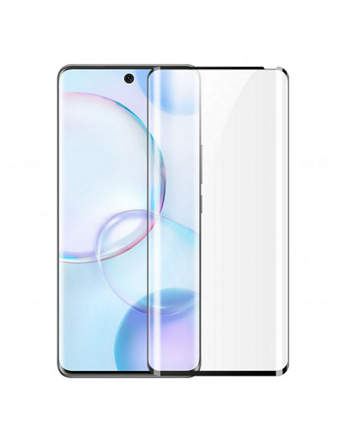 Защитное стекло Cellularline Impact Glass Curved - Galaxy S21 Ultra, Чёрный