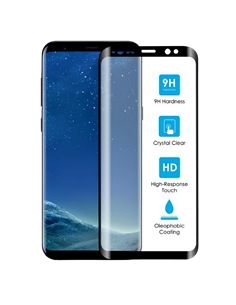 Защитное стекло Cellularline Tempered Glass - Samsung Galaxy S9+, Чёрный