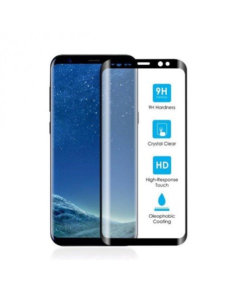 Sticlă de protecție Cellularline Tempered Glass - Samsung Galaxy S9+, Negru