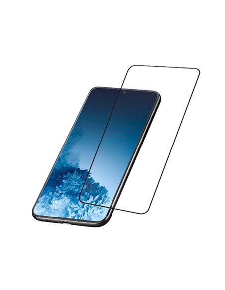 Защитное стекло Cellularline Impact Glass Capsule - Galaxy S21+, Чёрный