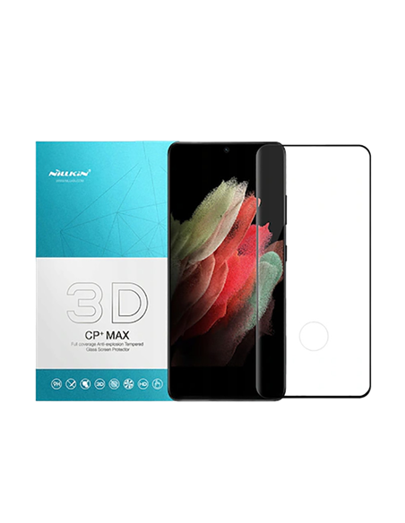Sticlă de protecție Nillkin Galaxy S21 Ultra. Tempered Glass 3D CP+ Max. Negru