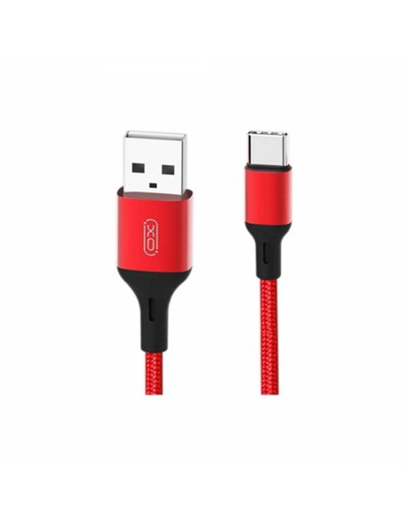 Кабель для зарядки и синхронизации XO NB143, Micro-USB/USB Type-A, 2м, Красный