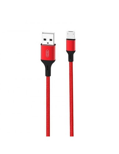 Cablu încărcare și sincronizare XO NB143, Micro-USB/USB Type-A, 2m, Roșu