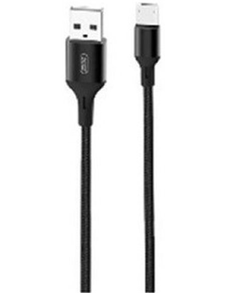 Cablu încărcare și sincronizare XO NB143, USB Type-A/micro-USB, 2m, Negru