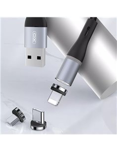 Кабель для зарядки и синхронизации XO NB125, USB Type-A/micro-USB, 1м, Чёрный 2