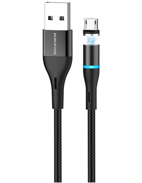 Кабель для зарядки и синхронизации XO NB125, USB Type-A/micro-USB, 1м, Чёрный