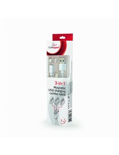 Adaptor pentru cablu USB Cablexpert CC-USB2-AMLM31-1M, /micro-USB Alb 2
