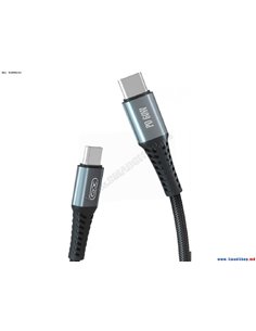 Cablu încărcare și sincronizare XO NB-Q167, USB Type-C/USB Type-C, 1m, Negru 2