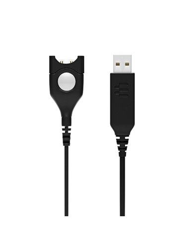 Cablu audio EPOS USB-ED 01, USB Type-A - ED (deconectare ușoară), Negru