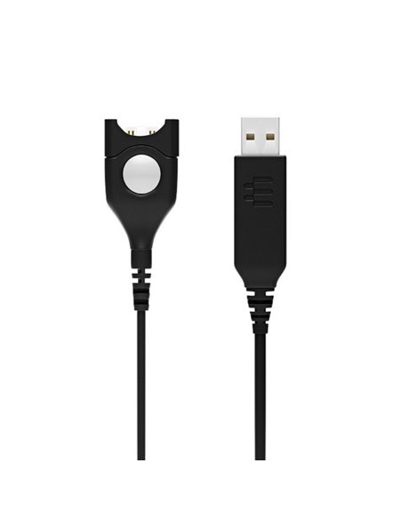 Cablu audio EPOS USB-ED 01, USB Type-A - ED (deconectare ușoară), Negru