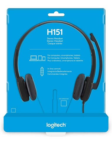Căști Logitech H151, Negru