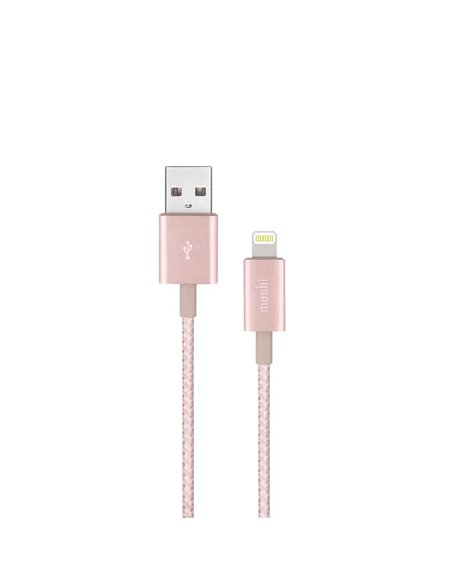 Cablu încărcare și sincronizare Moshi iPhone Lighting USB Cable, USB Type-A/Lightning, 1,2m, Roz