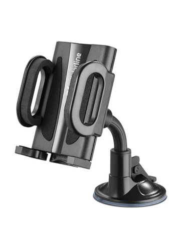 Автомобильный держатель Cellularline Hug Flexi - Universal, Чёрный