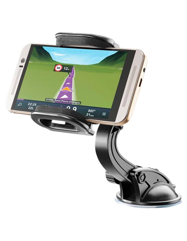 Автомобильный держатель Cellularline Hug Flexi - Universal, Чёрный