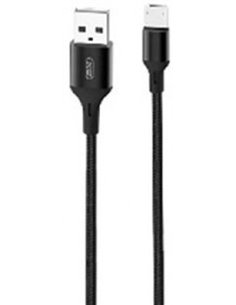 Кабель для зарядки и синхронизации XO NB143, USB Type-A/Lightning, 2м, Чёрный 2