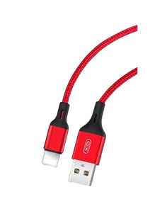 Кабель для зарядки и синхронизации XO NB143, USB Type-A/Lightning, 2м, Красный