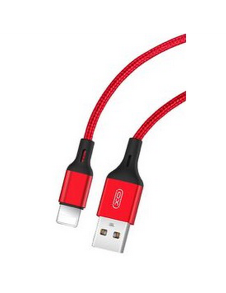 Cablu încărcare și sincronizare XO NB143, USB Type-A/Lightning, 2m, Roșu Cablu încărcare și sincronizare XO NB143, USB Type-A/Lightning, 2m, Roșu