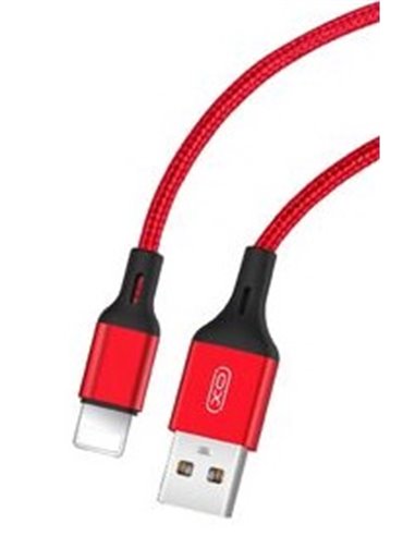 Cablu încărcare și sincronizare XO NB143, USB Type-A/Lightning, 2m, Roșu