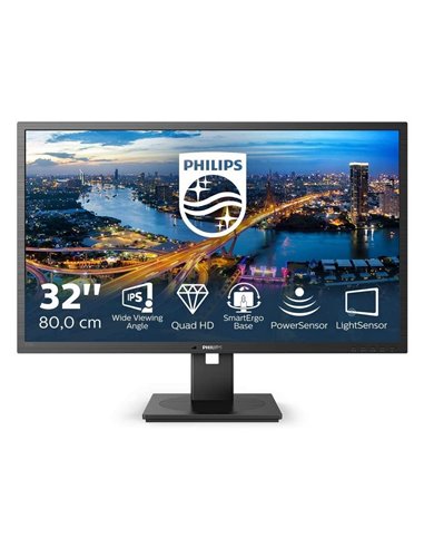 31,5" Монитор Philips 325B1L, IPS 2560x1440 WQHD, Чёрный