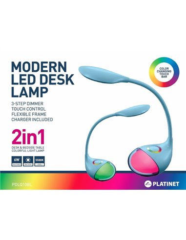 Настольная лампа Platinet DESK LAMP 6W 44347, Чёрный