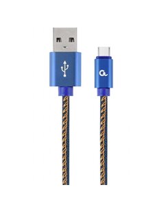 Кабель для зарядки и синхронизации Cablexpert CC-USB2J-AMCM-2M-BL, USB Type-A/USB Type-C, 2м, Синий 2