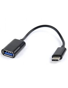 Adaptor Cablexpert A-OTG-CMAF2-01, USB Type-A (F)/USB Type-C, 0,2m, Negru 2